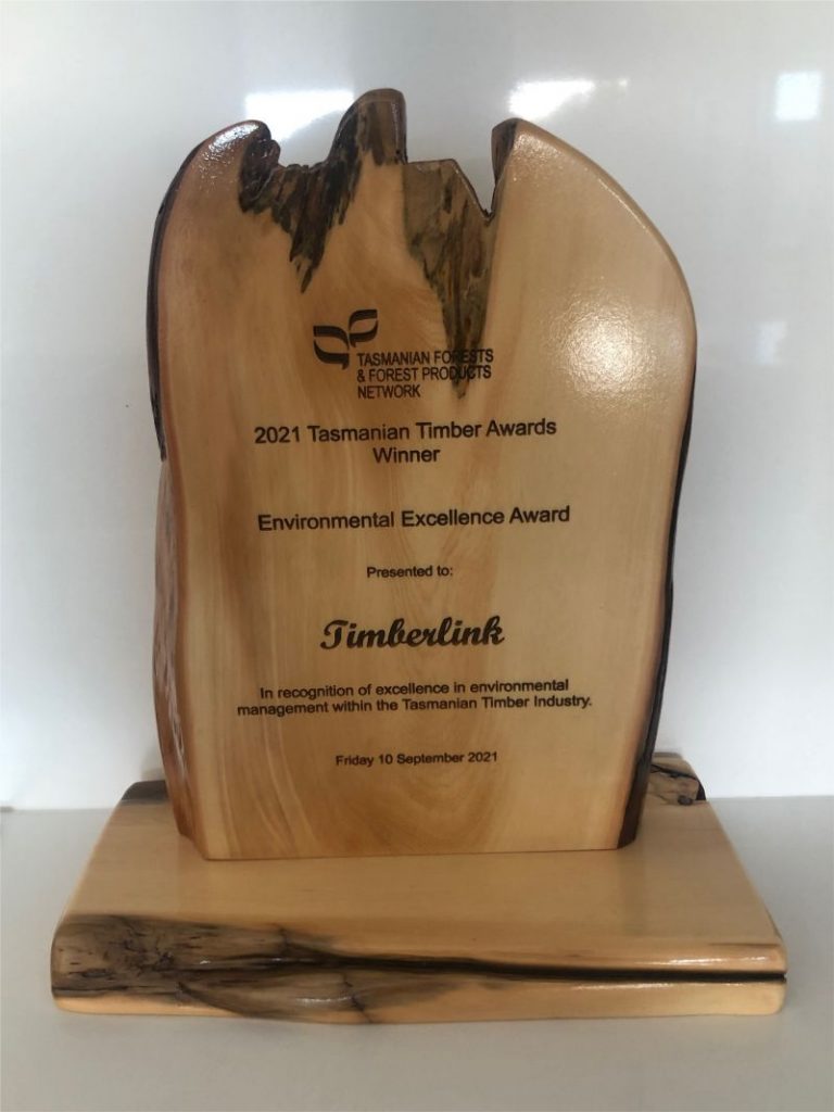 Timberlink's environmental excellence award